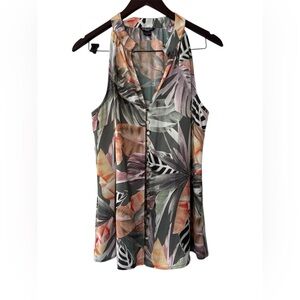 Marciano Tropical Sleeveless Blouse - Size L